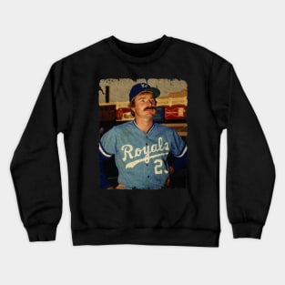 Dan Quisenberry in Kansas City Royals Crewneck Sweatshirt